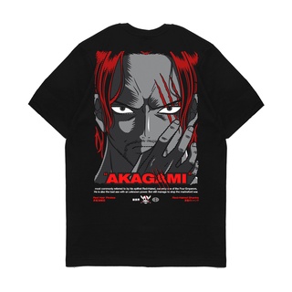 เสื้อยืดแขนสั้น เสื้อยืด ลายการ์ตูนอนิเมะ One Piece SHANKS Kizaru