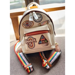 COACH CHARER BACKPACK WITH PATCHES ((CA137))