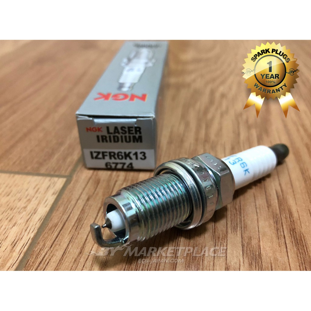แท้จริง-ngk-laser-iridium-1ชุด4หัว-izfr6k13-6774-หัวเทียนอิริเดียม-honda-100