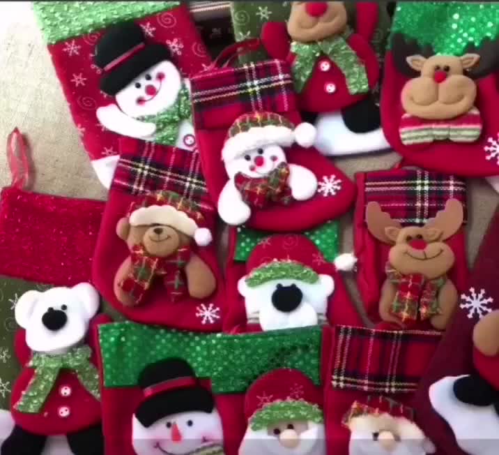 ถุงเท้า-ผ้าลินิน-จี้รูปซานต้า-สําหรับแขวนตกแต่งต้นคริสต์มาส-เตาผิง-ปีใหม่