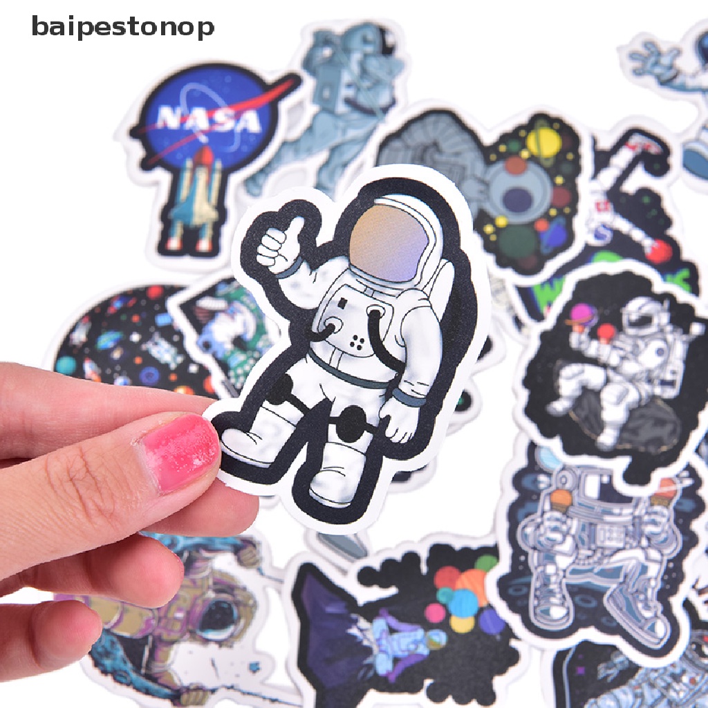 baipestonop-สติกเกอร์-ลายนักบินอวกาศ-สําหรับติดตกแต่งกระเป๋าเดินทาง-แล็ปท็อป-สเก็ตบอร์ด-50-ชิ้น-ขายดี