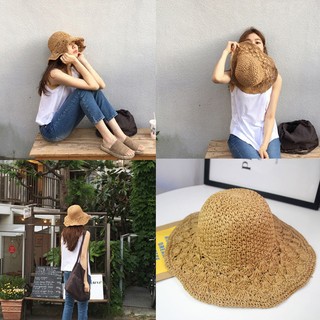 ❗️ถูกสุด /พร้อมส่ง)Handmade Beach Hat หมวกปีก หมวกสาน
