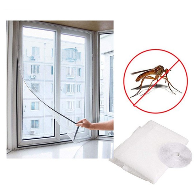 ภาพหน้าปกสินค้ามุ้งตาข่ายป้องกันยุงและแมลง สำหรับติดหน้าต่าง (ขนาด130 ซม.x150 ซม)