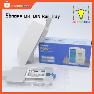 **ครบเครื่อง เรื่องสวิตซ์ไร้สาย** ถาดยึดอุปกรณ์ Sonoff กับรางปีกนก (DR:DIN Rail Tray)