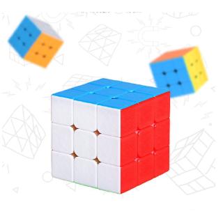 Shengshou M Mr.M 3x3 M เมจิก Cube (Multicolor Stickerless) + ก้อนหนึ่งยืน