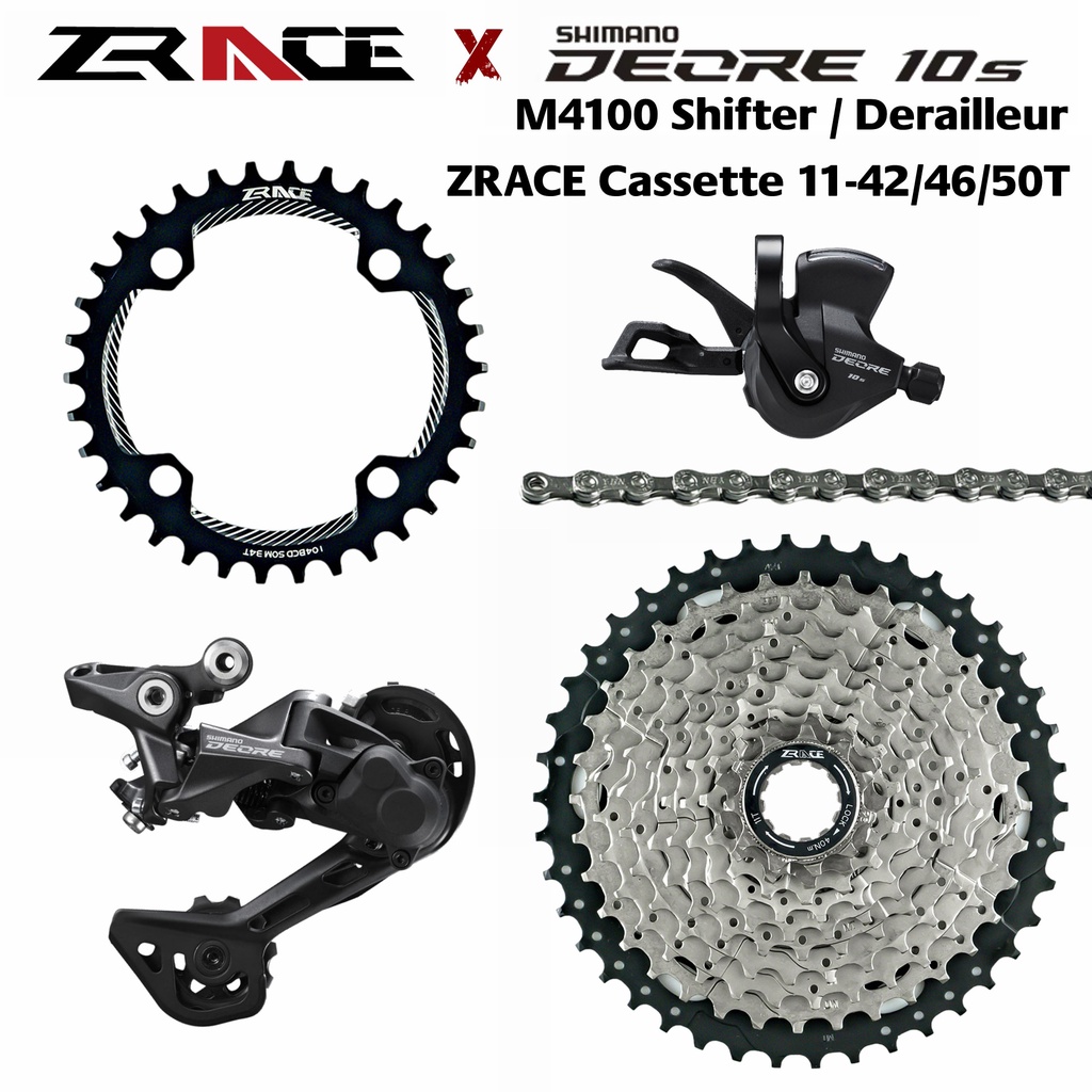 shimano-deore-ตีนผีหลัง-10s-m4100-sl-m4100-ขวา-rd-m4120-sgs-zrace-cassette-11-42-46-50t-แบบเปลี่ยน-m6000