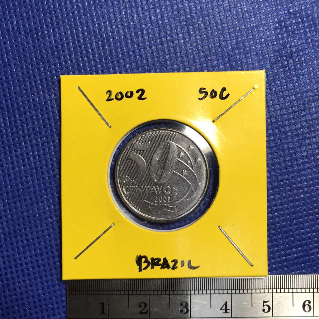 no-14061-ปี2002-บราซิล-50-centavos-เหรียญสะสม-เหรียญต่างประเทศ-เหรียญเก่า-หายาก-ราคาถูก