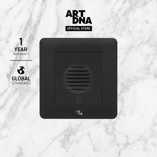 ART DNA รุ่น A61 BUZZER  สีดำ design switch สวิตซ์ไฟโมเดิร์น สวิตซ์ไฟสวยๆ ปลั๊กไฟสวยๆ