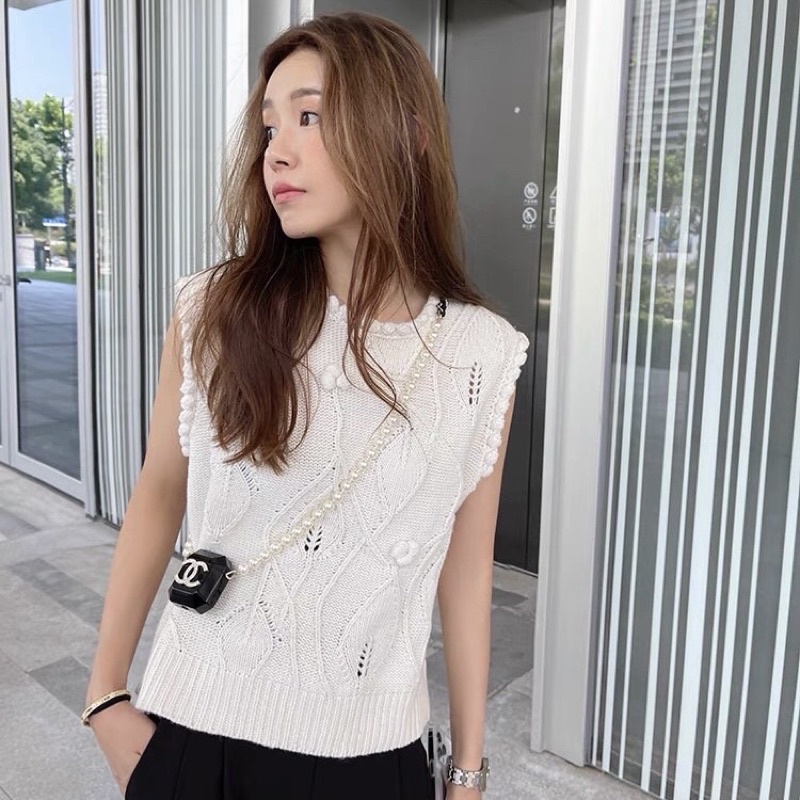 พร้อมส่ง09-09-21-เสื้อแขนกุด-ผ้าknit-ทอลายฉ่ำ-รุ่นนี้เป็นงานนำเข้า-ของตึกเกาหลี-นะครับ-ราคาเลยสูงนิดนึง