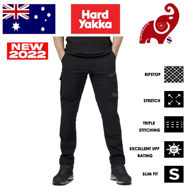 กางเกง-work-wear-hard-yakka-g02441-raptor-active-pant-black