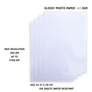 ภาพขนาดย่อของภาพหน้าปกสินค้าMelon Glossy Photo Paper 115G A4 (100 แผ่น) กระดาษโฟโต้115แกรม จากร้าน it.2u บน Shopee ภาพที่ 3