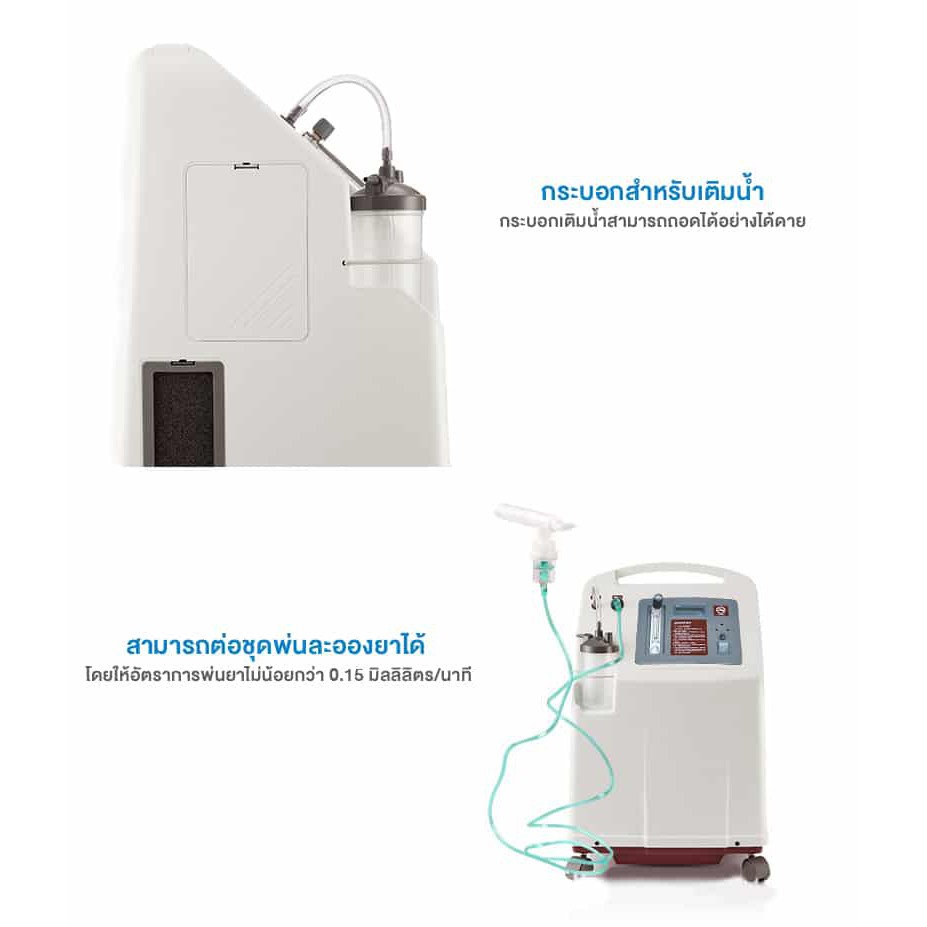 รับประกัน-1-ปี-เครื่องผลิตออกซิเจน-ขนาด-8-ลิตร-yuwell-7f-8w