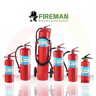 FIREMAN เครื่องดับเพลิงชนิดผงเคมีแห้ง ถังดับเพลิงสีแดง รับประกันคุณภาพ 5 ปี
