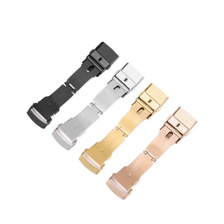 Buckle stainless steel double press safety clasp watch accessories steel strap connection universal folding buckle
