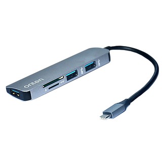 ตัวแปลง type-c เป็น port usb และ การ์ดรีดเดอร์ ONTEN  (OTN-9601) Type C Multi function dock station USB C