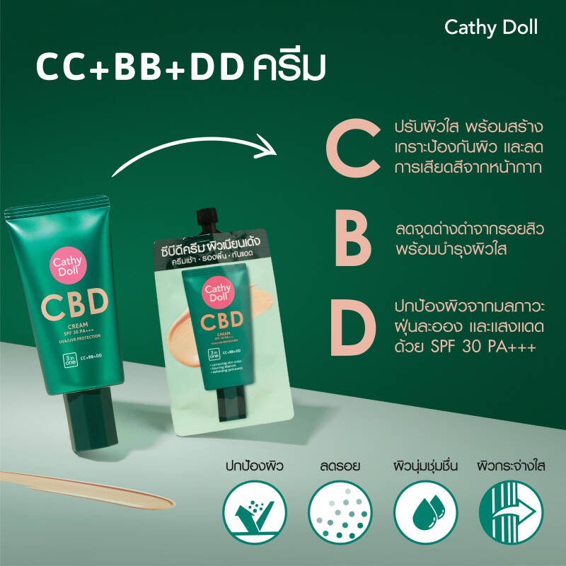 cathy-doll-ซีบีดีครีม-เอสพีเอฟ30-พีเอ-ไลท์เบจ