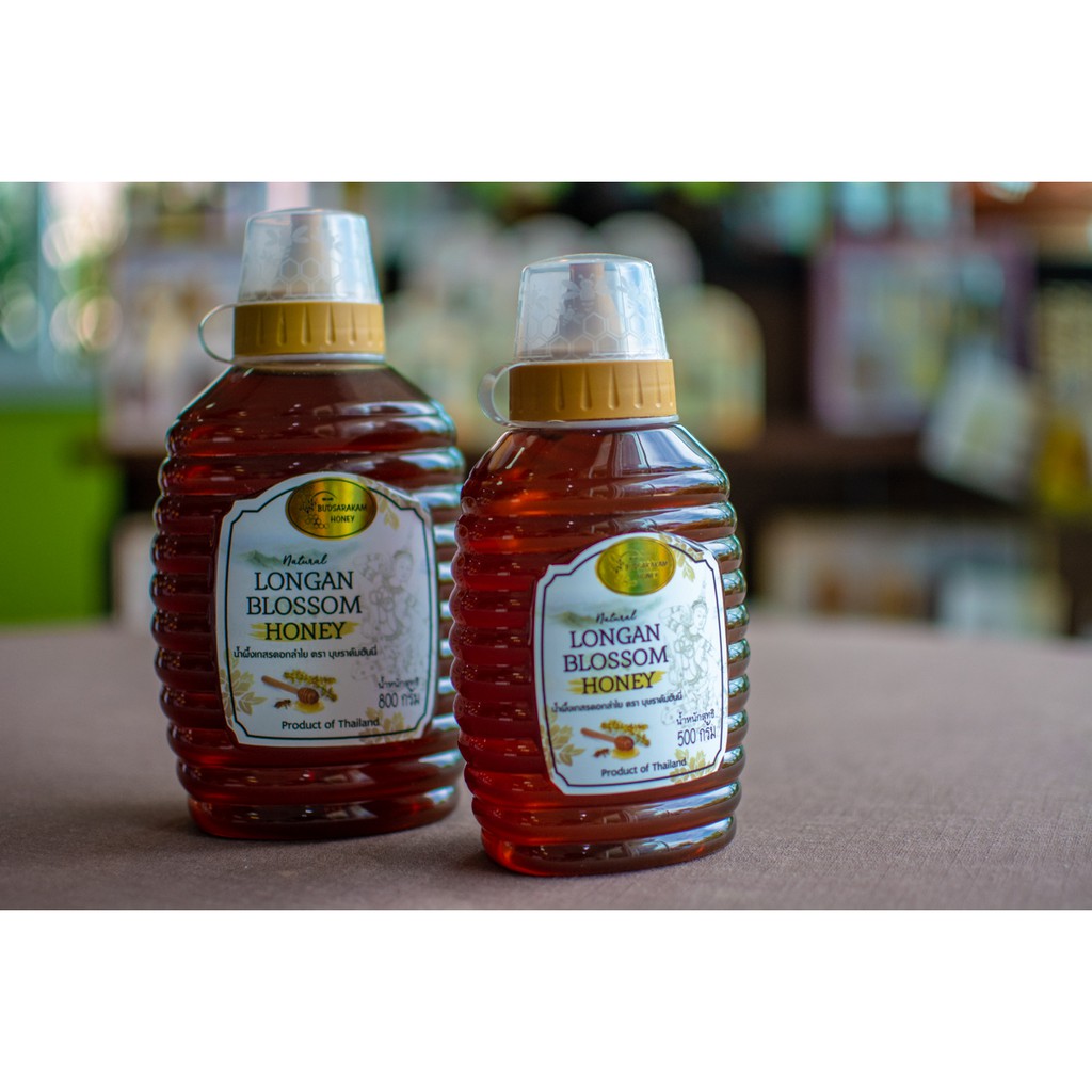 ภาพสินค้าน้ำผึ้งดอกลำไย รวงผึ้ง ขนาด 800 กรัม น้ำผึ้งแท้ จากร้าน budsarakamhoney บน Shopee ภาพที่ 4