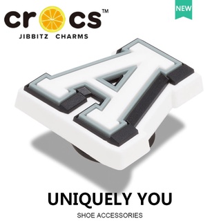 Crocs jibbitz ตัวอักษรภาษาอังกฤษ A-Z คุณภาพสูง สําหรับตกแต่งรองเท้า crocs