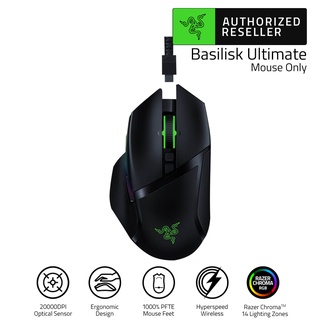 ภาพหน้าปกสินค้าRazer Basilisk Ultimate 20,000DPI Razer Focus+Optical Sensor HyperSpeed Wireless Gaming Mouse (เมาส์เกมมิ่งไร้สาย) ที่เกี่ยวข้อง