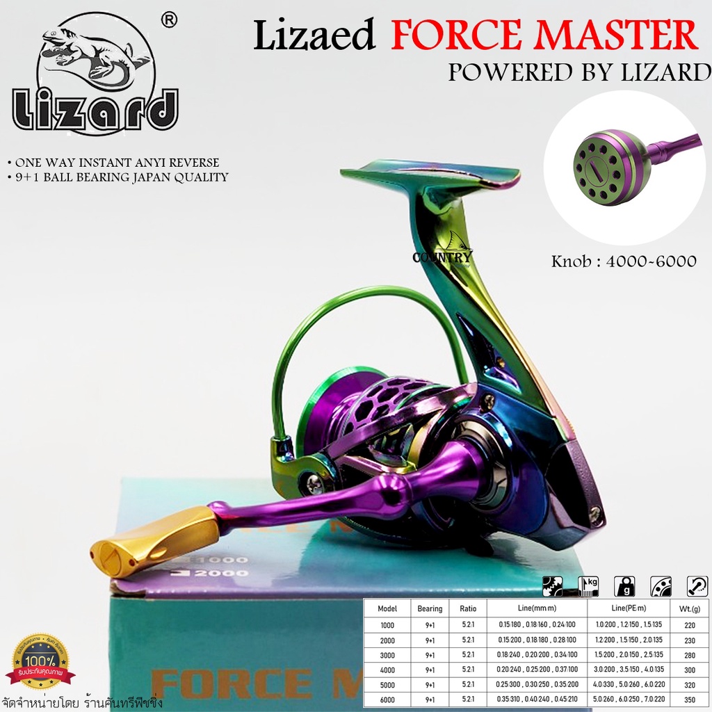 รอกตกปลา-lizard-force-master-ลิซาร์ด-ฟอร์สมาสเตอร์-สีรุ้ง