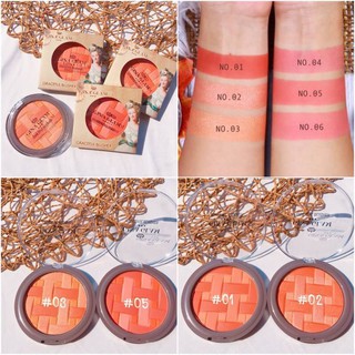 บลัชออน Gina glam rianbow blusher