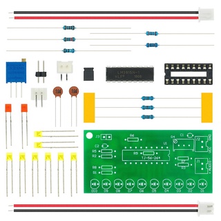 Lm3915 Dc 9V-12V ไฟ Led 10ดวงเครื่องวิเคราะห์ระดับเสียงสเปกตรัม Diy สําหรับใช้ในห้องปฏิบัติการ