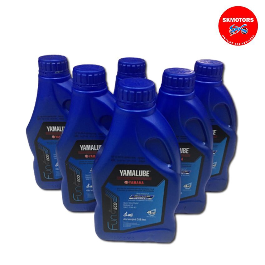 ราคาและรีวิวน้ำมันเครื่อง YAMALUBE BLUCORE 90793-AT417 (เซต 6 ขวด)