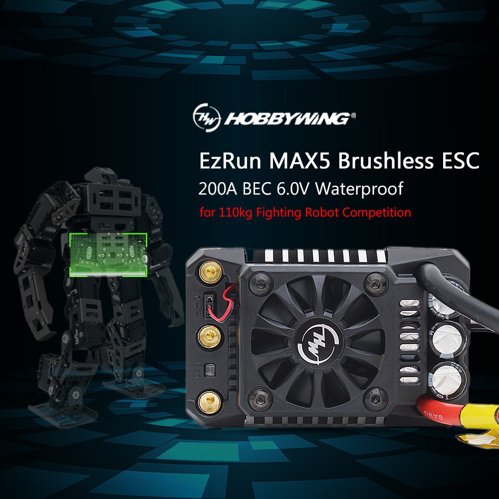 hobbywing-ezrun-max-5-brushless-esc-200-a-bec-6-0-v-110-kg-อุปกรณ์เสริมคอมพิวเตอร์ต่อสู้