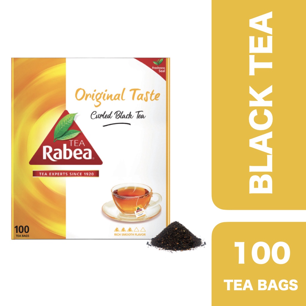 Rabea Tea Original Taste Black Tea 100 Tea Bags ++ ชาราบีอะย์ ออริจินัล ...