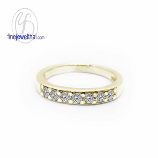 Finejewelthai-แหวนเพชร-แหวนเงิน-เพชรสังเคราะห์-เงินแท้925-Diamond-CZ-Silver-Ring-R1002cz-g/ pg