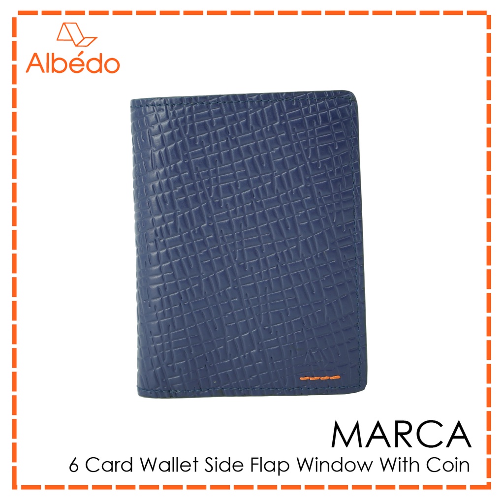 albedo-marca-6-card-wallet-side-flap-window-with-coin-กระเป๋าสตางค์-กระเป๋าใส่บัตร-รุ่น-marca-mc01155-mc01199