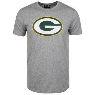 เสื้อยืด พิมพ์ลายโลโก้ทีม Green Bay Packers สีเทา สําหรับผู้ชาย