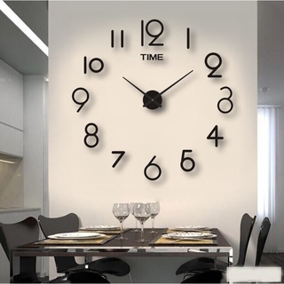 สร้างสรรค์ DIY นาฬิกาแขวนขนาดใหญ่ห้องศึกษาห้องนั่งเล่นนาฬิกาเงียบ eva โฟมอะคริลิค 3D นาฬิกาแขวนดิจิตอลส่วนบุคคล