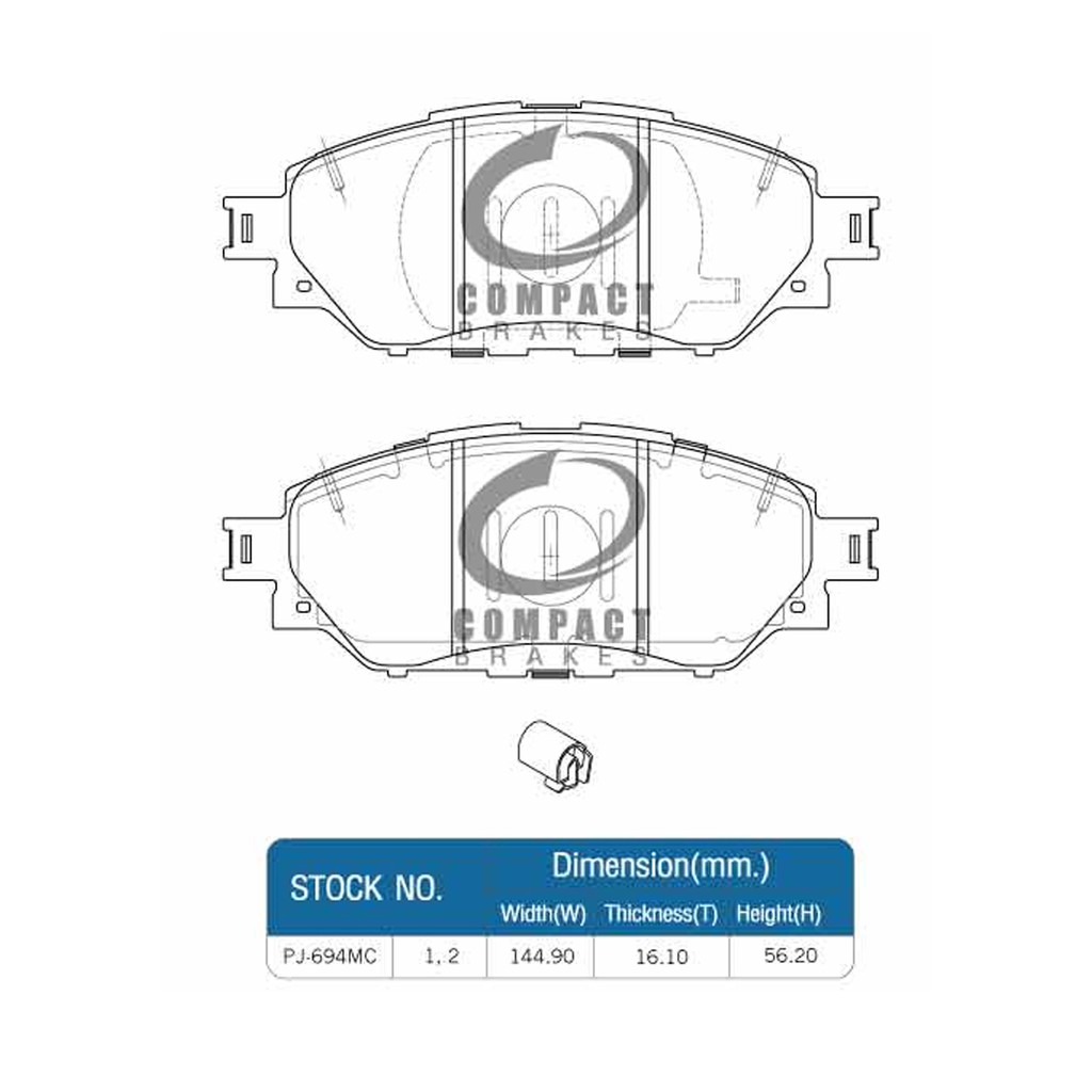 compact-brakes-primo-ผ้าเบรคหน้า-hiluk-revo-2wd-รุ่นตอนเดียว-2-4-2-7-2-8-ปี2015-dpm-694