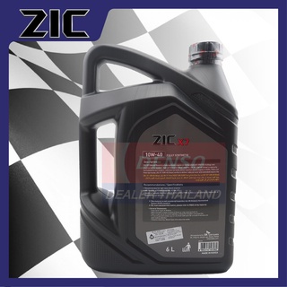 ZIC X7 DIESEL 10W40 6 ลิตร เครื่องยนต์ดีเซล สังเคราะห์แท้ 100% CI-4/SL A3/B3 A3/B4/E7 12,000 กิโลเมตร  ZIC น้ำมันเครื่อง