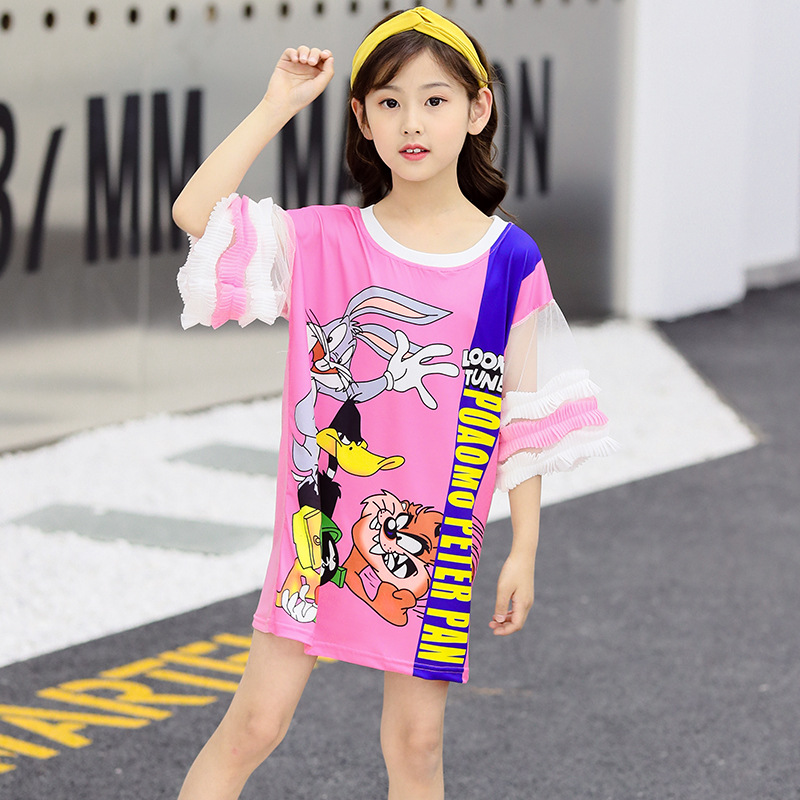 girls-dress-fashion-petals-sleeve-t-shirt-dress-cute-cartoon-dress