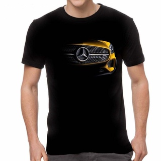 เสื้อยืดผ้าฝ้ายราคาต่ำสุด!!เสื้อยืด พิมพ์ลาย Mercedes Benz AMG GTS Cls สีเหลือง สําหรับผู้ชาย FDS42ERTS-3XL^6FL XL  XXL