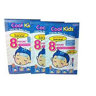 Cool Kids แผ่นเจลลดไข้ สำหรับเด็ก (ลดไข้ ใช้ง่าย ติดแน่น อ่อนโยนต่อผิว)