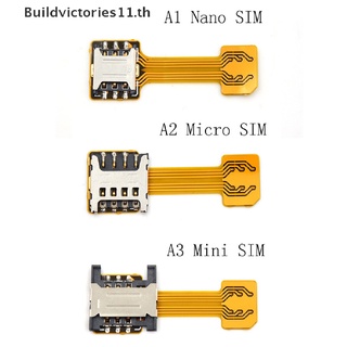 Buildvictories11 อะแดปเตอร์แปลงซิมการ์ด ไมโครนาโน ไฮบริด ช่องเสียบ SD Android