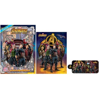 บงกช Bongkoch หนังสือเด็ก AVENGERS INFINITY WAR จับผิดภาพ มหาสงครามอัญมณีล้างจักรวาล + กระเป๋าสตางค์และจิ๊กซอว์