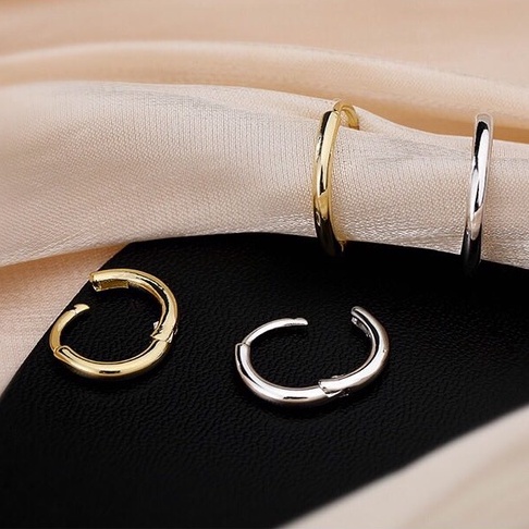 s925-basic-hoop-earring-ต่างหูห่วง-สีเงิน-สีทอง-ทรงกลม-สุดคลาสิค-ตัวเงินแท้-แฟชั่นเกาหลี-ผู้หญิง-พร้อมส่ง-ร้านไทย