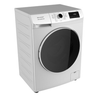 เครื่องซักผ้า เครื่องซักผ้าฝาหน้า SHARP ES-FWX812W 8 กก. สีขาว 1200 RPM อินเวอร์เตอร์ เครื่องซักผ้า อบผ้า เครื่องใช้ไฟฟ้