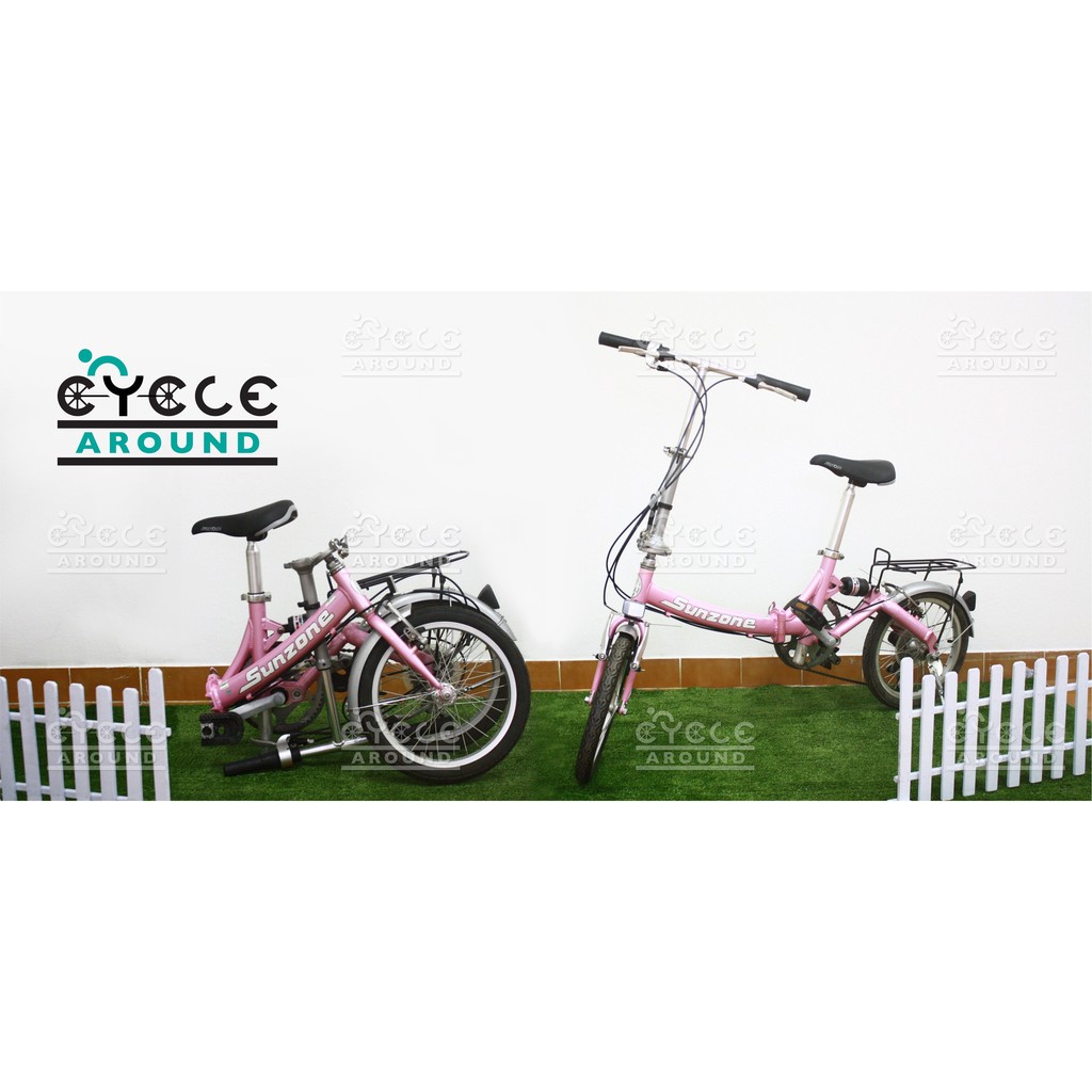 จักรยานพับได้-ขนาด-16-นิ้ว-สีชมพู-ประกอบใส่กล่องแล้ว-90