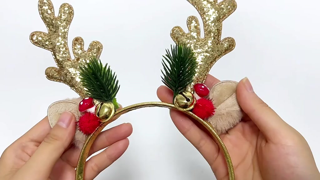 คริสต์มาสน่ารัก-elk-sequins-เด็กแถบคาดศีรษะเห็ด-bell-ตกแต่ง-head-band-หญิงอุปกรณ์เสริมผม-fe