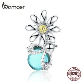 Bamoer Fireflies and Daisy Charm 925 Silver