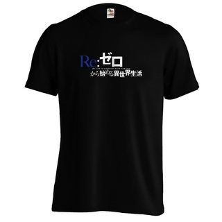 เสื้อยืดวินเทจGildan เสื้อยืดผ้าฝ้าย 100% พิมพ์ลายอนิเมะ Re Zero Rezero Rem Ram ของขวัญวันพ่อ สําหรับผู้ชายS-5XL