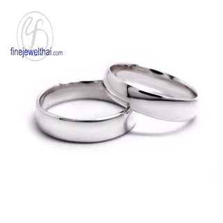 Finejewelthai แหวนคู่-แหวนเงินแท้-แหวนหมั้น-แหวนแต่งงาน-Couple-Silver-Ring - RC127500