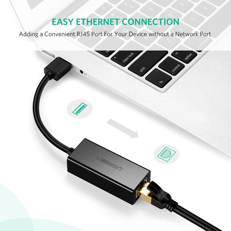 ภาพสินค้าUGREEN ตัวแปลง USB to LAN Gigabit Network Adapter RJ45 รองรับความเร็ว 1000Mbps รุ่น CR111 จากร้าน gadgetvilla บน Shopee ภาพที่ 1