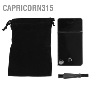 Capricorn315 Kemei เครื่องโกนหนวดเคราไฟฟ้า แบบบางพิเศษ ชาร์จ Usb พร้อมที่ชาร์จ