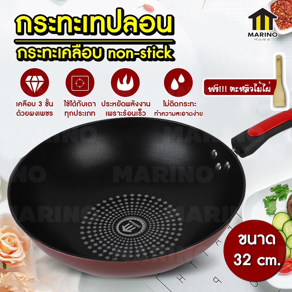 ภาพหน้าปกสินค้าMegaHouse กระทะเคลือบ non-stick กระทะเทฟลอน กระทะย่างเนื้อ มีฝาแก้วขายแยก NO.Y454 Y590 Y591 Y600 Y022 Y782 Y1107 Y713 จากร้าน homequick บน Shopee